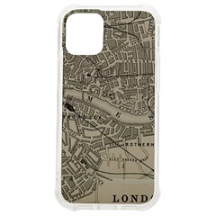 Vintage London Map Iphone 12 Mini Tpu Uv Print Case	 by Cendanart
