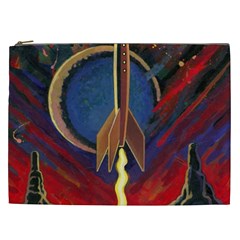 Rocket Painting Cosmetic Bag (xxl)