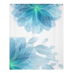 Blue-flower Shower Curtain 60  X 72  (medium)  by saad11