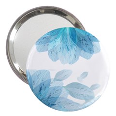 Blue-flower 3  Handbag Mirrors by saad11