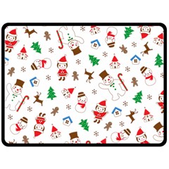 Christmas Fleece Blanket (large) by saad11