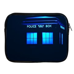 Blue Tardis Doctor Who Police Call Box Apple Ipad 2/3/4 Zipper Cases