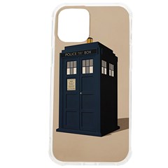 Tardis Doctor Who Minimal Minimalism Iphone 12 Pro Max Tpu Uv Print Case by Cendanart