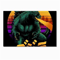 Godzilla Retrowave Postcards 5  x 7  (Pkg of 10)