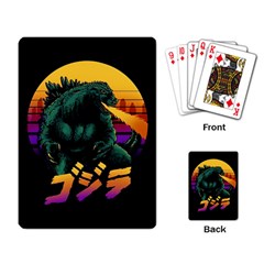 Godzilla Retrowave Playing Cards Single Design (Rectangle)
