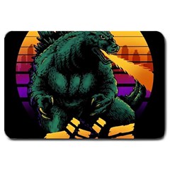 Godzilla Retrowave Large Doormat
