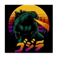 Godzilla Retrowave Face Towel