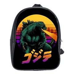 Godzilla Retrowave School Bag (Large)