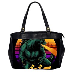 Godzilla Retrowave Oversize Office Handbag (2 Sides)