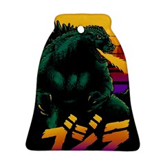 Godzilla Retrowave Ornament (Bell)