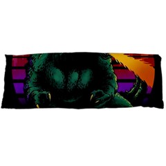 Godzilla Retrowave Body Pillow Case (dakimakura) by Cendanart