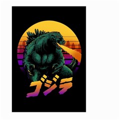 Godzilla Retrowave Large Garden Flag (Two Sides)