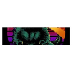 Godzilla Retrowave Oblong Satin Scarf (16  x 60 )