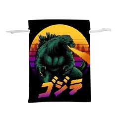 Godzilla Retrowave Lightweight Drawstring Pouch (M)