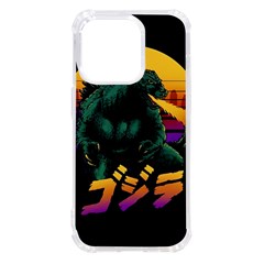 Godzilla Retrowave iPhone 14 Pro TPU UV Print Case