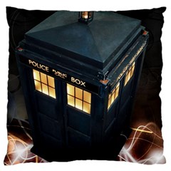 Tardis Bbc Doctor Who Dr Who Standard Premium Plush Fleece Cushion Case (two Sides) by Cendanart