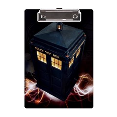 Tardis Bbc Doctor Who Dr Who A5 Acrylic Clipboard by Cendanart