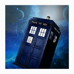 Tardis Doctor Who Space Blue Medium Glasses Cloth by Cendanart