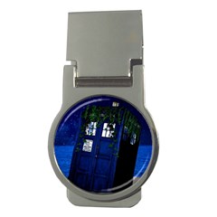 Stuck Tardis Beach Doctor Who Police Box Sci-fi Money Clips (Round) 