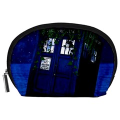 Stuck Tardis Beach Doctor Who Police Box Sci-fi Accessory Pouch (Large)