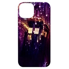 Tardis Regeneration Art Doctor Who Paint Purple Sci Fi Space Star Time Machine Iphone 14 Black Uv Print Case by Cendanart