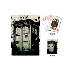 Doctor Who Tardis Playing Cards Single Design (mini) by Cendanart
