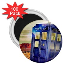 Tardis Wilderness Doctor Who 2 25  Magnets (100 Pack)  by Cendanart