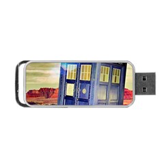 Tardis Wilderness Doctor Who Portable Usb Flash (one Side) by Cendanart