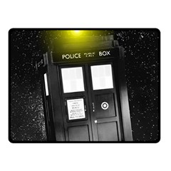 Doctor Who Space Tardis Fleece Blanket (small) by Cendanart