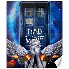 Doctor Who Adventure Bad Wolf Tardis Canvas 8  X 10 