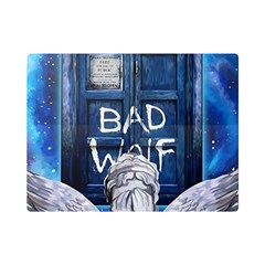 Doctor Who Adventure Bad Wolf Tardis Premium Plush Fleece Blanket (mini) by Cendanart