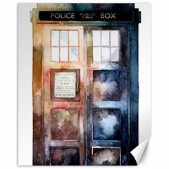 Tardis Doctor Who Canvas 16  X 20  by Cendanart