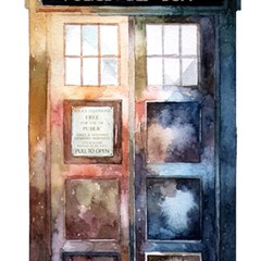 Tardis Doctor Who Play Mat (square) by Cendanart