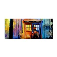 Tardis Doctor Who Paint Painting Hand Towel