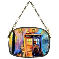 Tardis Doctor Who Paint Painting Chain Purse (one Side) by Cendanart