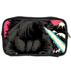 Godzilla Vintage Wave Toiletries Bag (one Side) by Cendanart