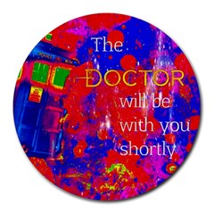 Doctor Who Dr Who Tardis Round Mousepad