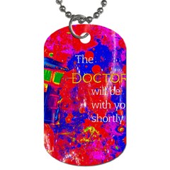 Doctor Who Dr Who Tardis Dog Tag (One Side)