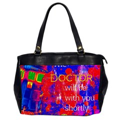 Doctor Who Dr Who Tardis Oversize Office Handbag (2 Sides) by Cendanart