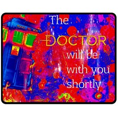 Doctor Who Dr Who Tardis Fleece Blanket (Medium)