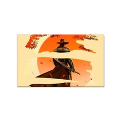 Samurai Art Ninja Katana Anime Aesthetic  Japanese Lore Style Mythology Retro Classic Warrior Sticker Rectangular (10 Pack) by Bedest