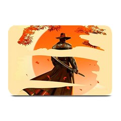 Samurai Art Ninja Katana Anime Aesthetic  Japanese Lore Style Mythology Retro Classic Warrior Plate Mats by Bedest