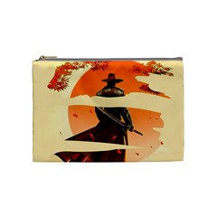 Samurai Art Ninja Katana Anime Aesthetic  Japanese Lore Style Mythology Retro Classic Warrior Cosmetic Bag (medium)