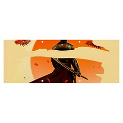 Samurai Art Ninja Katana Anime Aesthetic  Japanese Lore Style Mythology Retro Classic Warrior Banner and Sign 8  x 3 