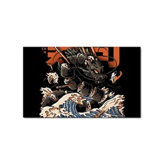 Sushi Dragon Japanese Sticker (rectangular)