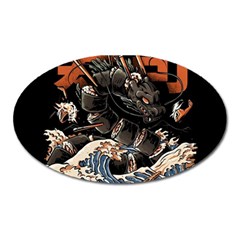 Sushi Dragon Japanese Oval Magnet by Bedest