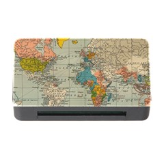 Vintage World Map Memory Card Reader With Cf by Ket1n9