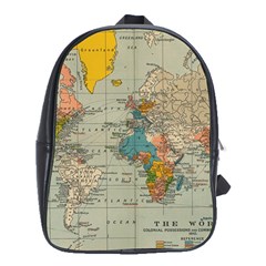 Vintage World Map School Bag (xl) by Ket1n9