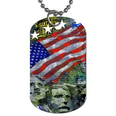 Usa United States Of America Images Independence Day Dog Tag (two Sides) by Ket1n9