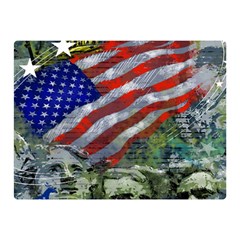 Usa United States Of America Images Independence Day Two Sides Premium Plush Fleece Blanket (mini) by Ket1n9